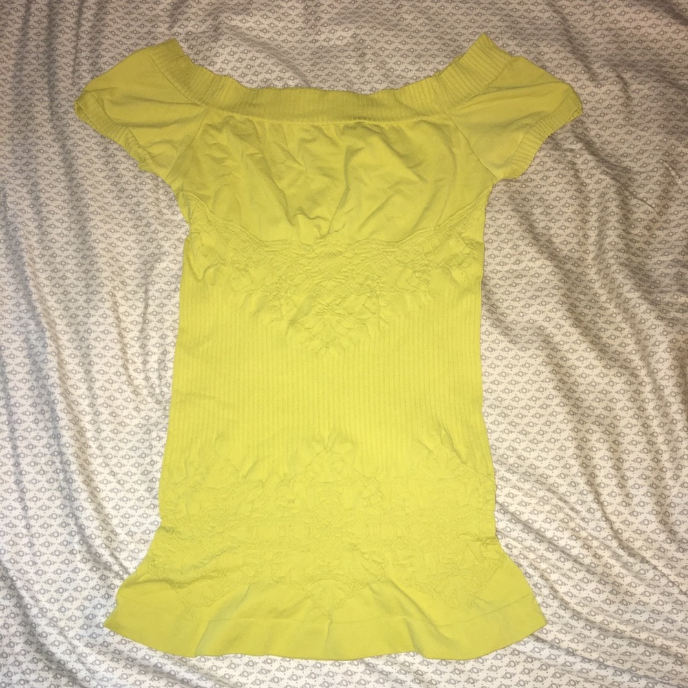 Arden b yellow green tight dress
